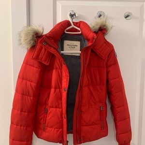 Abercrombie Red winter coat